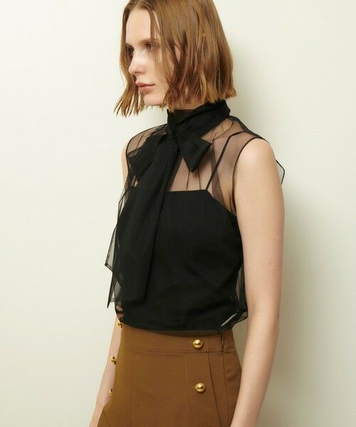 allureville / アルアバイル カットソー | シアーチュールボウプルオーバー | 詳細22