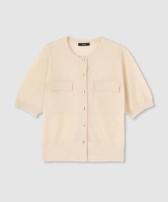 allureville / アルアバイル カーディガン・ボレロ | スパークシアー半袖カーディガン