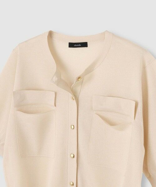 allureville / アルアバイル カーディガン・ボレロ | スパークシアー半袖カーディガン | 詳細2