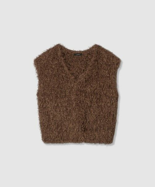 altureville グレー ニット ラメ ドライシャギープルオーバー ドライシャギープルオーバー （ニット・セーター）｜allureville