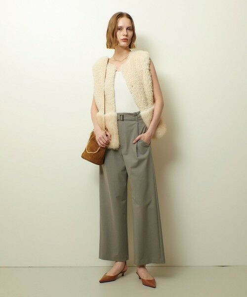 allureville / アルアバイル ニット・セーター | フェイクボアコンビニットジレ | 詳細2