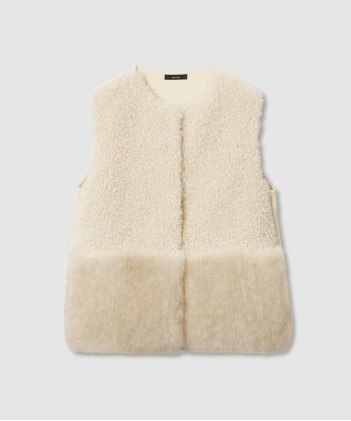 allureville / アルアバイル ニット・セーター | フェイクボアコンビニットジレ | 詳細3