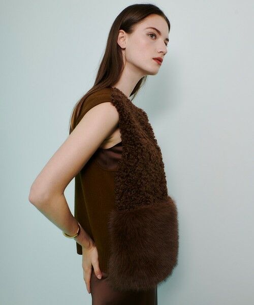 allureville / アルアバイル ニット・セーター | フェイクボアコンビニットジレ | 詳細14