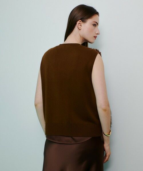 allureville / アルアバイル ニット・セーター | フェイクボアコンビニットジレ | 詳細15