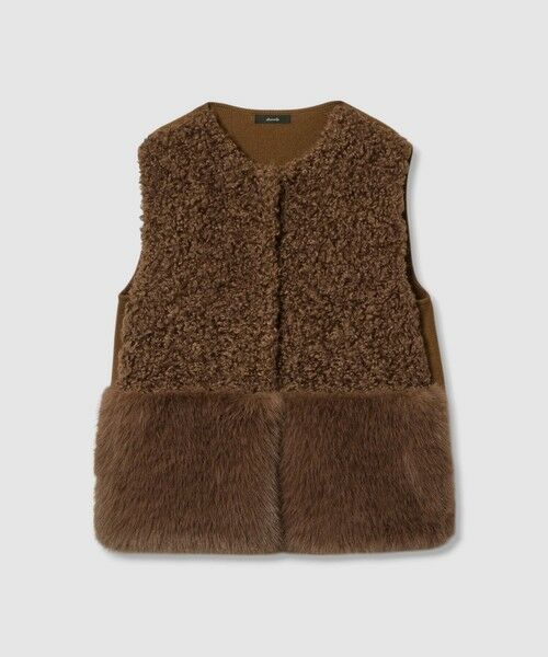 allureville / アルアバイル ニット・セーター | フェイクボアコンビニットジレ | 詳細17