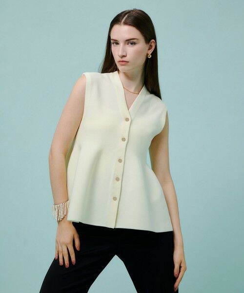 allureville / アルアバイル ニット・セーター | ペプラムジレ | 詳細1