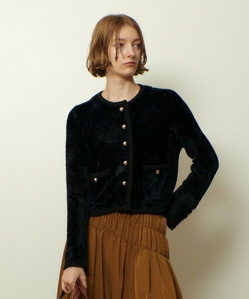 allureville / アルアバイル カーディガン・ボレロ | ベロアニットジャケット | 詳細13