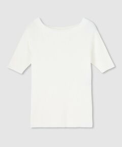 allureville / アルアバイル ニット・セーター | ◇ 2WAY ネック5分袖プルオーバー