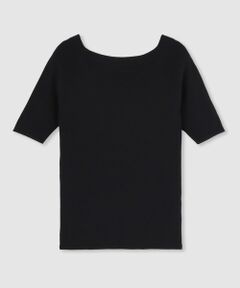 allureville / アルアバイル ニット・セーター | ◇ 2WAY ネック5分袖プルオーバー