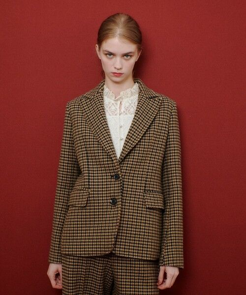 allureville / アルアバイル テーラードジャケット | 【LOULOU WILLOUGHBY】ガンクラブチェックシングルジャケット | 詳細3