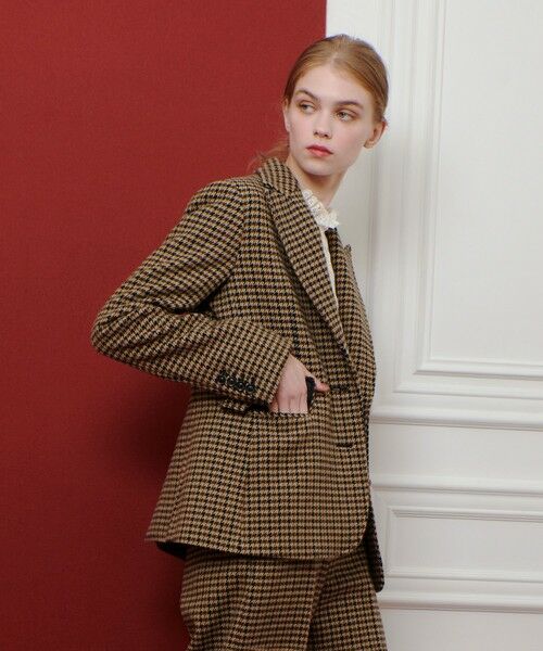 allureville / アルアバイル テーラードジャケット | 【LOULOU WILLOUGHBY】ガンクラブチェックシングルジャケット | 詳細4