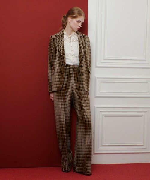 allureville / アルアバイル テーラードジャケット | 【LOULOU WILLOUGHBY】ガンクラブチェックシングルジャケット | 詳細6