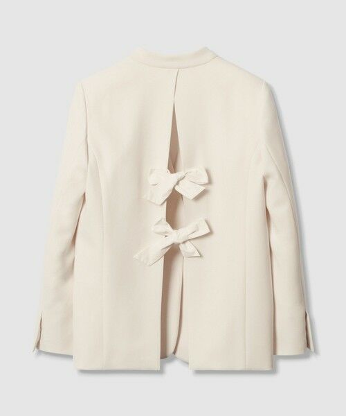 allureville / アルアバイル ノーカラージャケット | 【LOULOU WILLOUGHBY】ダブルクロスノーカラーリボンジャケット | 詳細10