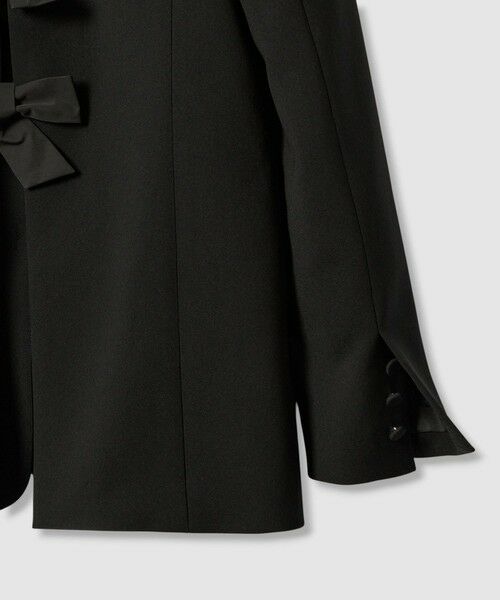 allureville / アルアバイル ノーカラージャケット | 【LOULOU WILLOUGHBY】ダブルクロスノーカラーリボンジャケット | 詳細21