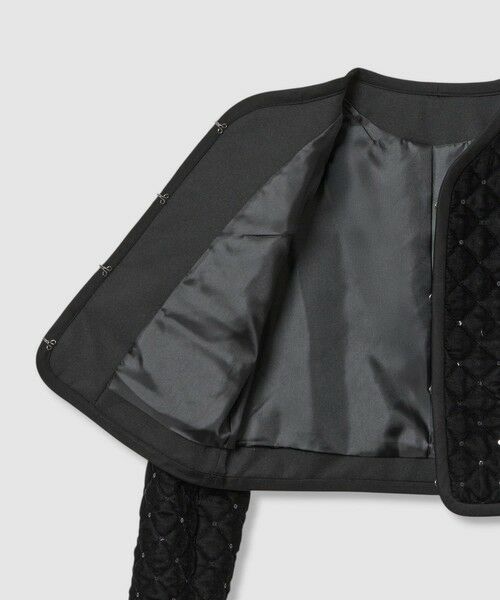 allureville / アルアバイル ノーカラージャケット | 【LOULOU WILLOUGHBY】ベロアキルティングショートジャケット | 詳細12