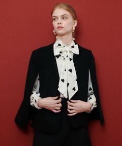 allureville / アルアバイル ノーカラージャケット | 【LOULOU WILLOUGHBY】ビーバーケープジャケット