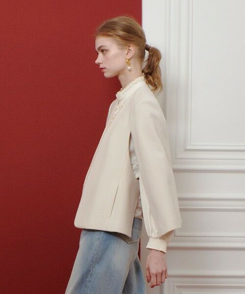 allureville / アルアバイル ノーカラージャケット | 【LOULOU WILLOUGHBY】ビーバーケープジャケット | 詳細2