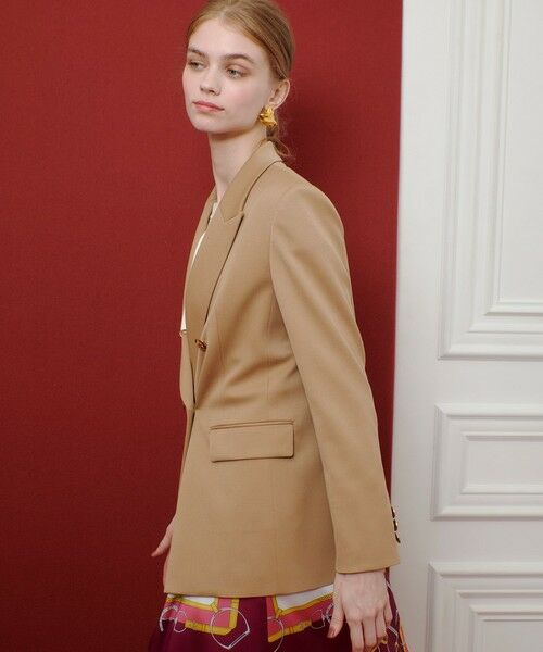 allureville / アルアバイル テーラードジャケット | 【LOULOU WILLOUGHBY】ウール混チノダブルジャケット | 詳細2