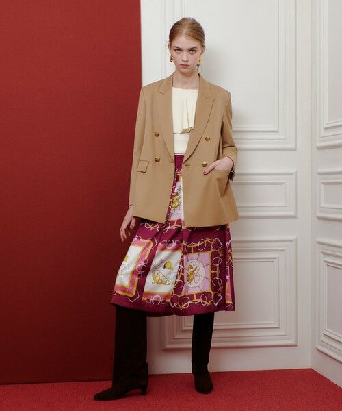 allureville / アルアバイル テーラードジャケット | 【LOULOU WILLOUGHBY】ウール混チノダブルジャケット | 詳細4