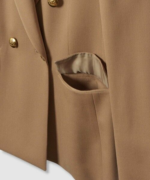allureville / アルアバイル テーラードジャケット | 【LOULOU WILLOUGHBY】ウール混チノダブルジャケット | 詳細7