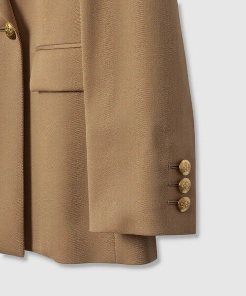 allureville / アルアバイル テーラードジャケット | 【LOULOU WILLOUGHBY】ウール混チノダブルジャケット | 詳細8