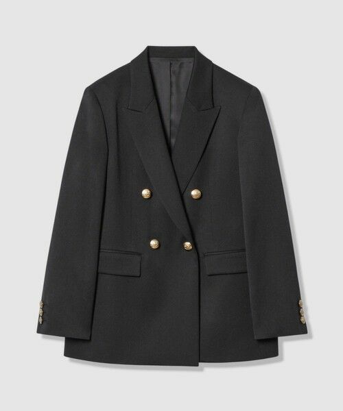 allureville / アルアバイル テーラードジャケット | 【LOULOU WILLOUGHBY】ウール混チノダブルジャケット | 詳細20