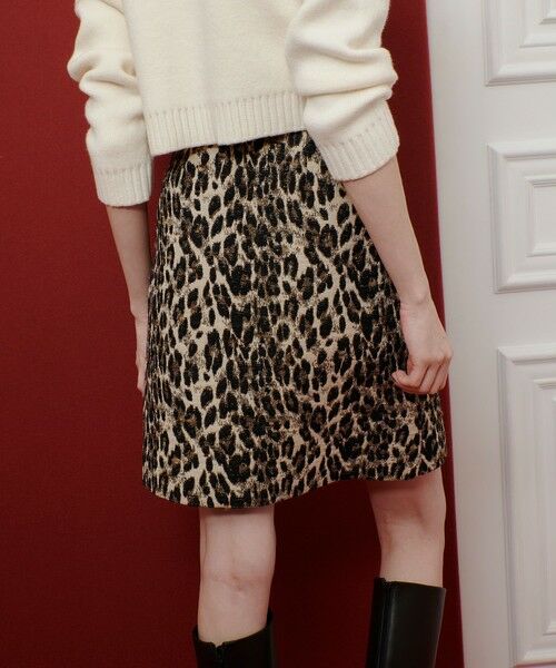 allureville / アルアバイル ミニ・ひざ丈スカート | 【LOULOU WILLOUGHBY】ARGENTIレオパードJQミニスカート | 詳細3
