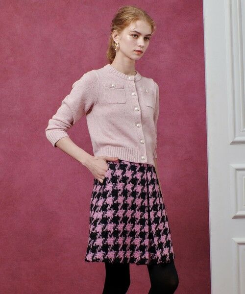 allureville / アルアバイル ミニ・ひざ丈スカート | 【LOULOU WILLOUGHBY】ロービング千鳥タックミニスカート | 詳細14