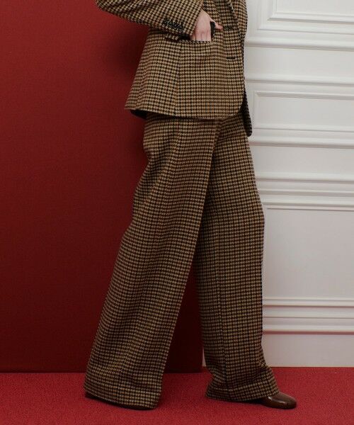 allureville / アルアバイル その他パンツ | 【LOULOU WILLOUGHBY】ガンクラブチェックワイドパンツ | 詳細4