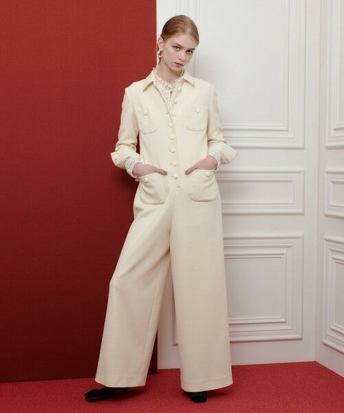 allureville / アルアバイル サロペット・オールインワン | 【LOULOU WILLOUGHBY 】ツイードオールインワン | 詳細2