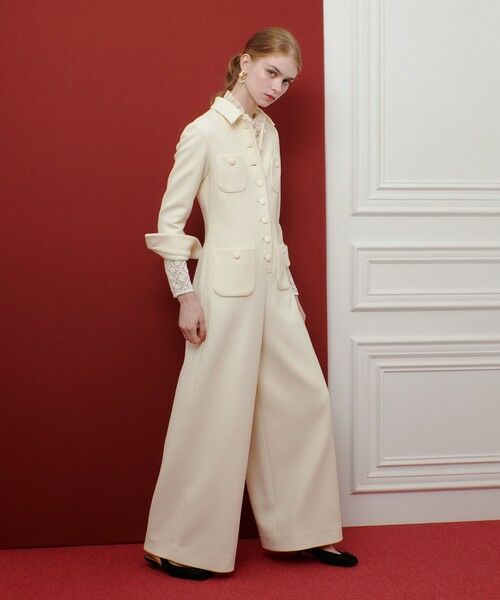 allureville / アルアバイル サロペット・オールインワン | 【LOULOU WILLOUGHBY 】ツイードオールインワン | 詳細4