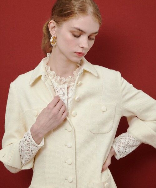 allureville / アルアバイル サロペット・オールインワン | 【LOULOU WILLOUGHBY 】ツイードオールインワン | 詳細6