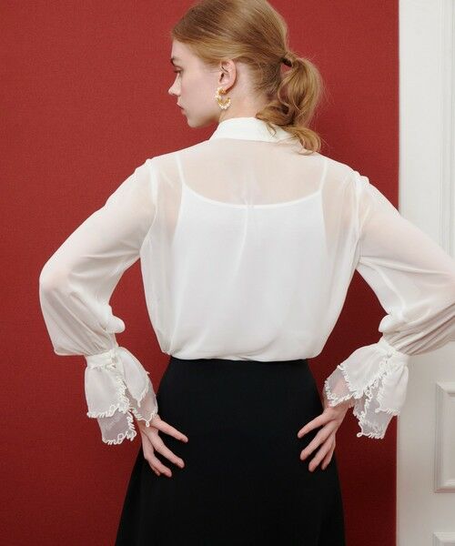 allureville / アルアバイル シャツ・ブラウス | 【LOULOU WILLOUGHBY】レタード刺繍ブラウス | 詳細5