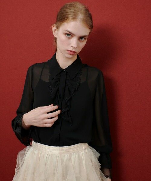 allureville / アルアバイル シャツ・ブラウス | 【LOULOU WILLOUGHBY】レタード刺繍ブラウス | 詳細10