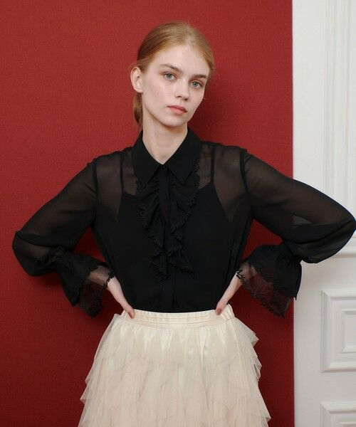 allureville / アルアバイル シャツ・ブラウス | 【LOULOU WILLOUGHBY】レタード刺繍ブラウス | 詳細11