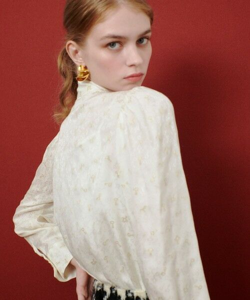 allureville / アルアバイル シャツ・ブラウス | 【LOULOU WILLOUGHBY】KEYジャガードボウタイブラウス | 詳細4