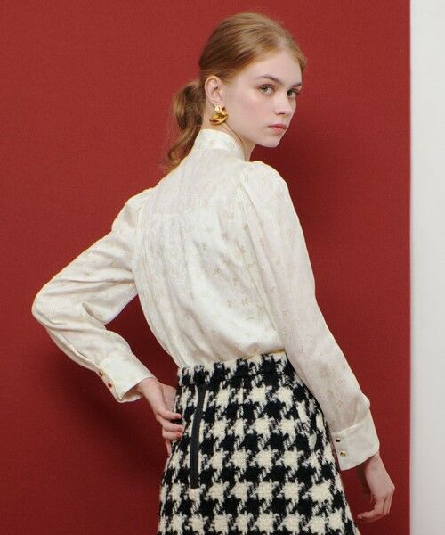 allureville / アルアバイル シャツ・ブラウス | 【LOULOU WILLOUGHBY】KEYジャガードボウタイブラウス | 詳細5