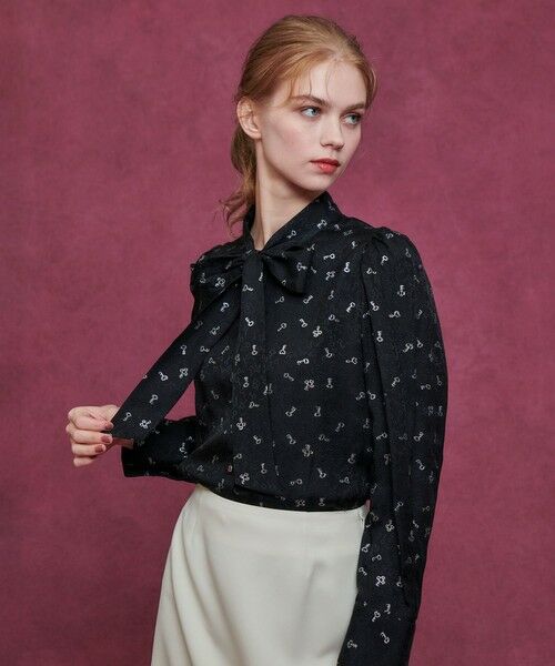 allureville / アルアバイル シャツ・ブラウス | 【LOULOU WILLOUGHBY】KEYジャガードボウタイブラウス | 詳細8