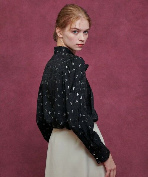 allureville / アルアバイル シャツ・ブラウス | 【LOULOU WILLOUGHBY】KEYジャガードボウタイブラウス | 詳細9