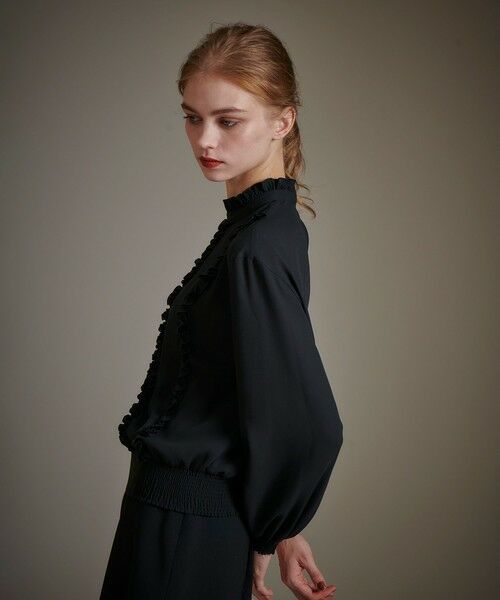 allureville / アルアバイル シャツ・ブラウス | 【LOULOU WILLOUGHBY】スタンドフリルシャーリングブラウス | 詳細13
