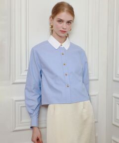 allureville / アルアバイル シャツ・ブラウス | 【LOULOU WILLOUGHBY】クレリックシャツ
