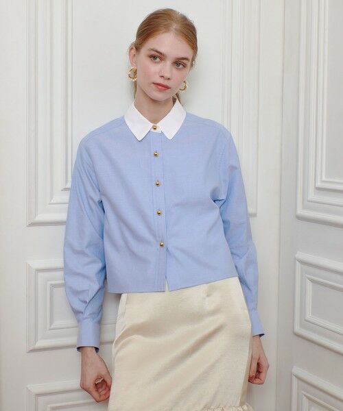 allureville / アルアバイル シャツ・ブラウス | 【LOULOU WILLOUGHBY】クレリックシャツ | 詳細3