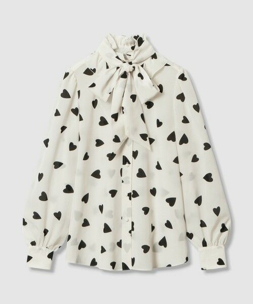 allureville / アルアバイル シャツ・ブラウス | WEB限定【LOULOU WILLOUGHBY】デシンハートプリントボウタイブラウス | 詳細4