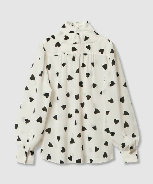 allureville / アルアバイル シャツ・ブラウス | WEB限定【LOULOU WILLOUGHBY】デシンハートプリントボウタイブラウス | 詳細5