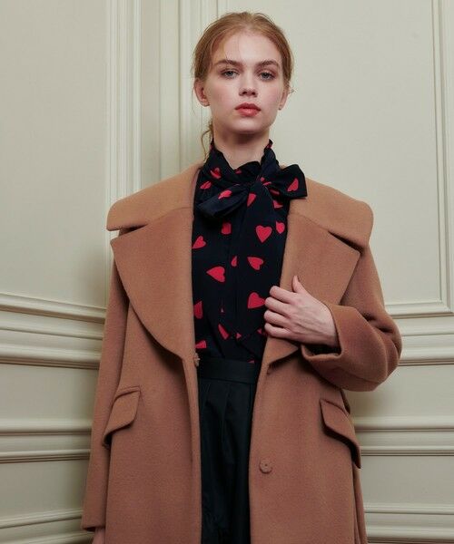 allureville / アルアバイル シャツ・ブラウス | WEB限定【LOULOU WILLOUGHBY】デシンハートプリントボウタイブラウス | 詳細11