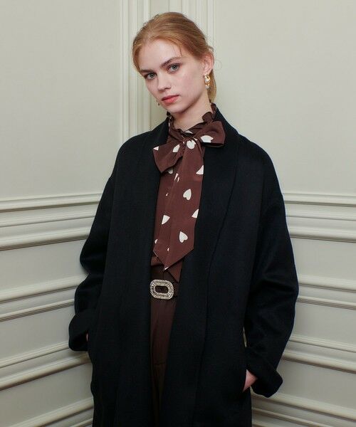 allureville / アルアバイル シャツ・ブラウス | WEB限定【LOULOU WILLOUGHBY】デシンハートプリントボウタイブラウス | 詳細19