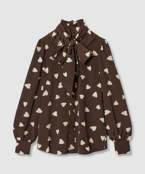 allureville / アルアバイル シャツ・ブラウス | WEB限定【LOULOU WILLOUGHBY】デシンハートプリントボウタイブラウス | 詳細24