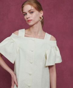 allureville / アルアバイル ドレス | 【LOULOU WILLOUGHBY】フラワージャガードミニワンピース