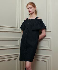 allureville / アルアバイル ドレス | 【LOULOU WILLOUGHBY】フラワージャガードミニワンピース