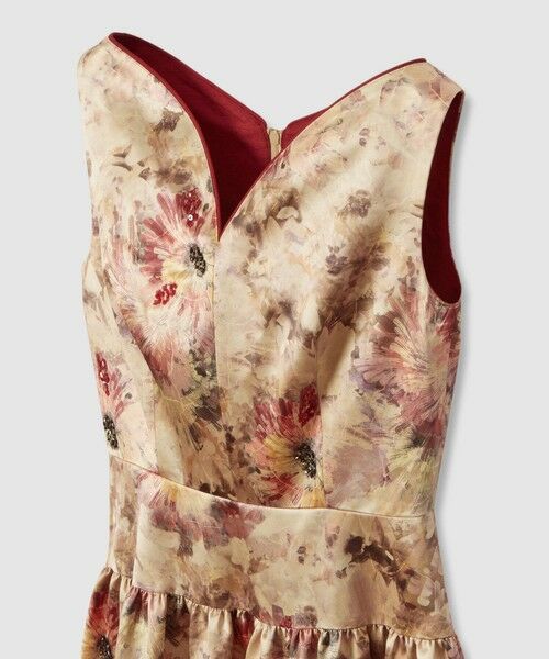 allureville / アルアバイル ミニ丈・ひざ丈ワンピース | 【LOULOU WILLOUGHBY】BHARAT SILK ハートネックワンピース | 詳細10